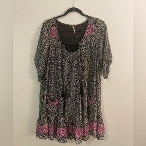 Free People Penny Lane Dress in Black Combo